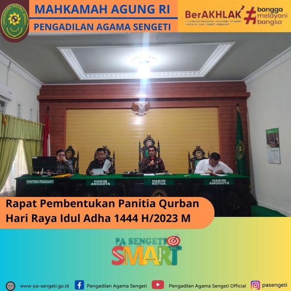 Rapat Pembentukan Panitia Qurban Idul Adha 1444 H/2023 M - Pengadilan