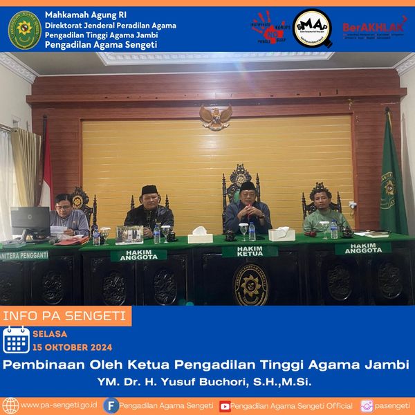Ketua PTA Jambi Silaturahmi dan Pembinaan.1